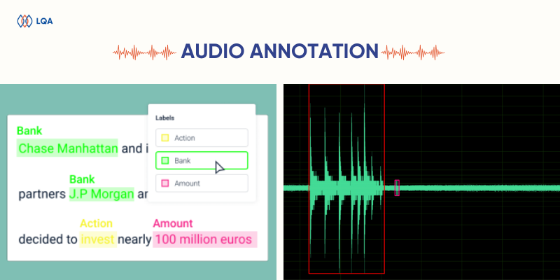 audio data annotation for machine learning