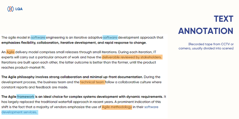 text data annotation for machine learning