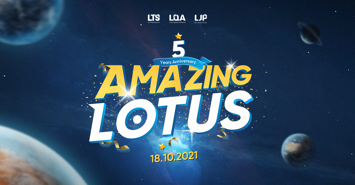 Banner Web Lotus QA 5th anniversary