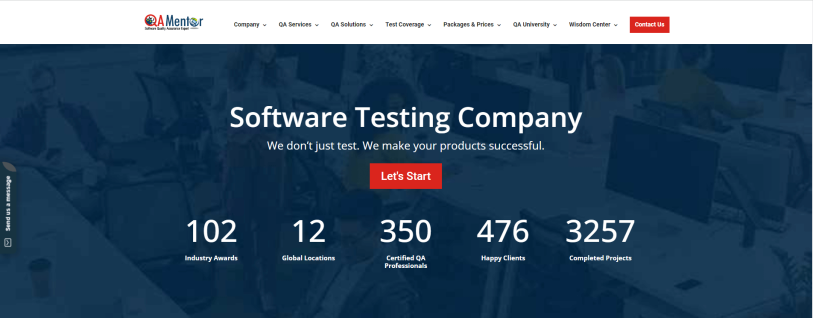 qamentor software testing company in USA