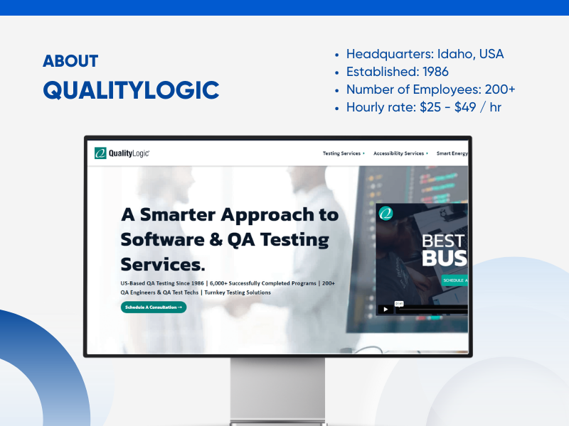 qualitylogic on shore software testing and qa Services